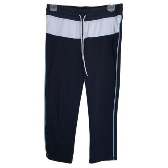 Fabletics Womens Black & White Capri Joggers Size M - Picture 1 of 4